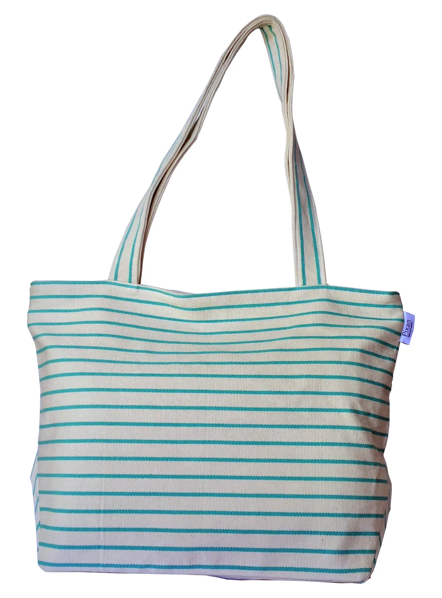 Natural Dye Striped Tote Bag