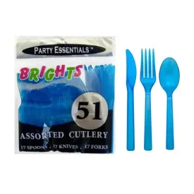 Neon Blue Cutlery