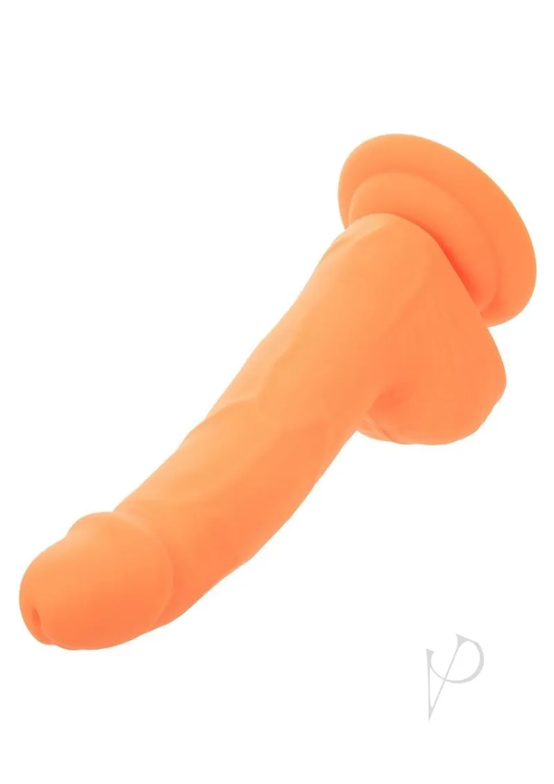 Neon Silicone Studs 6 Dildo Orange
