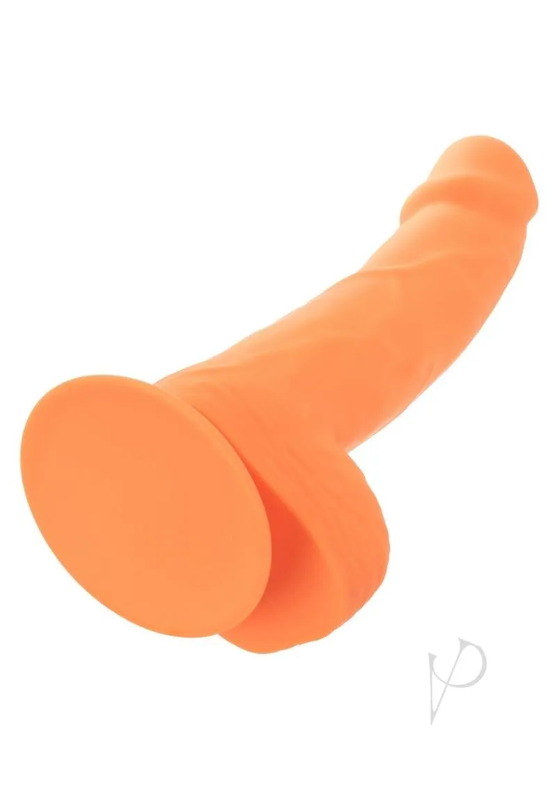 Neon Silicone Studs 6 Dildo Orange