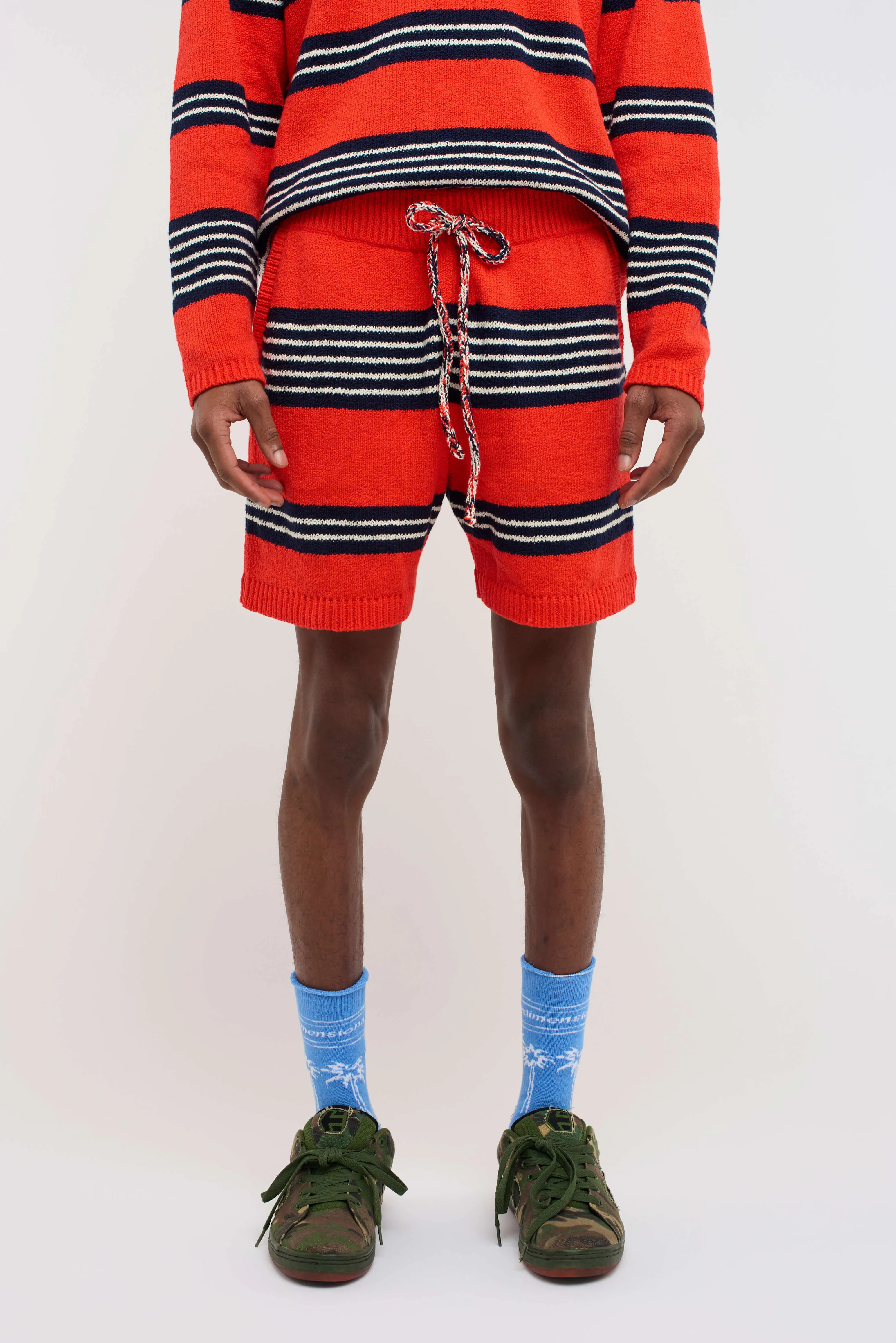 Nora Rollie Stripe Boxy Short