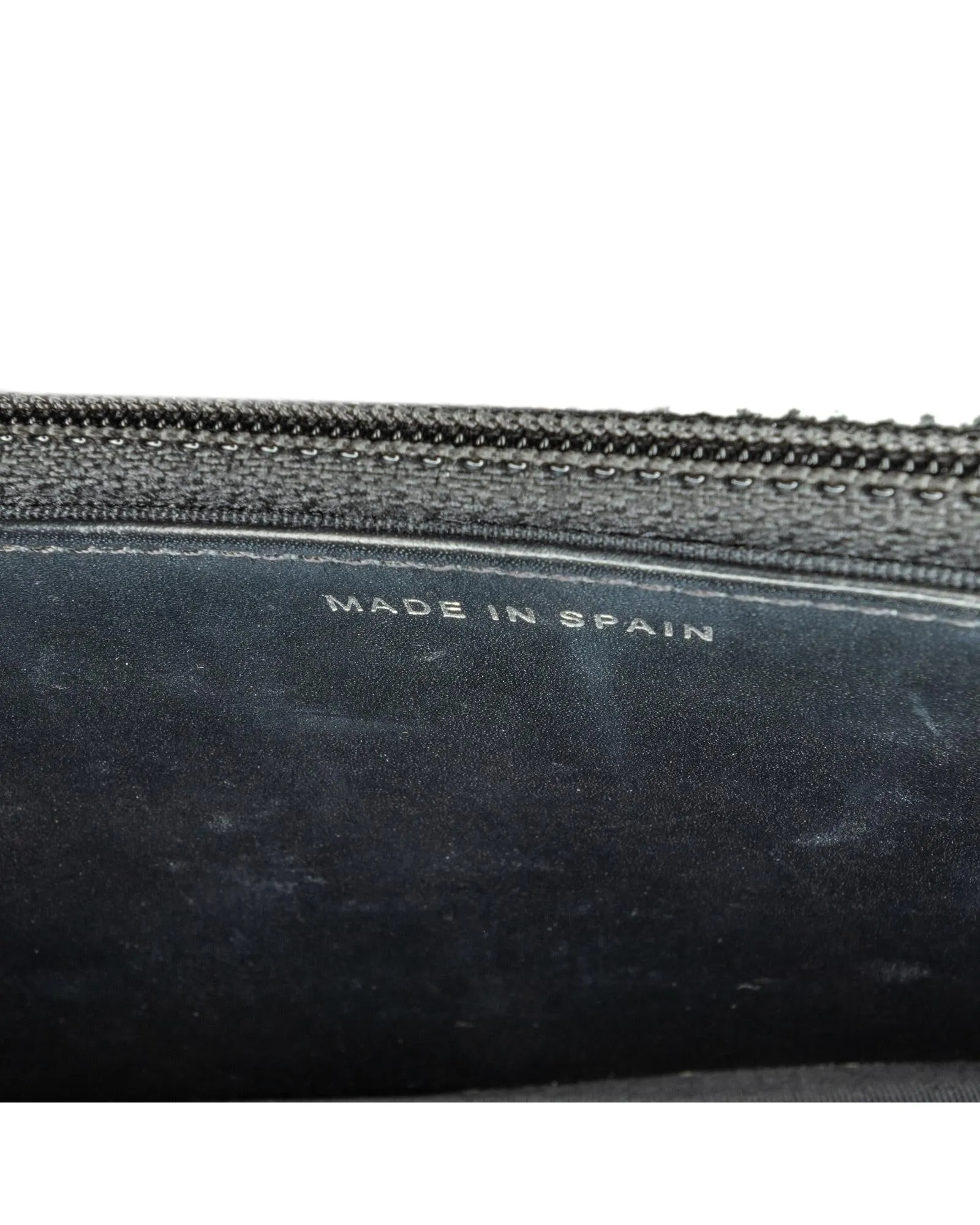 Patent Leather Quilted Wallet on Chain with Twist Lock Closure