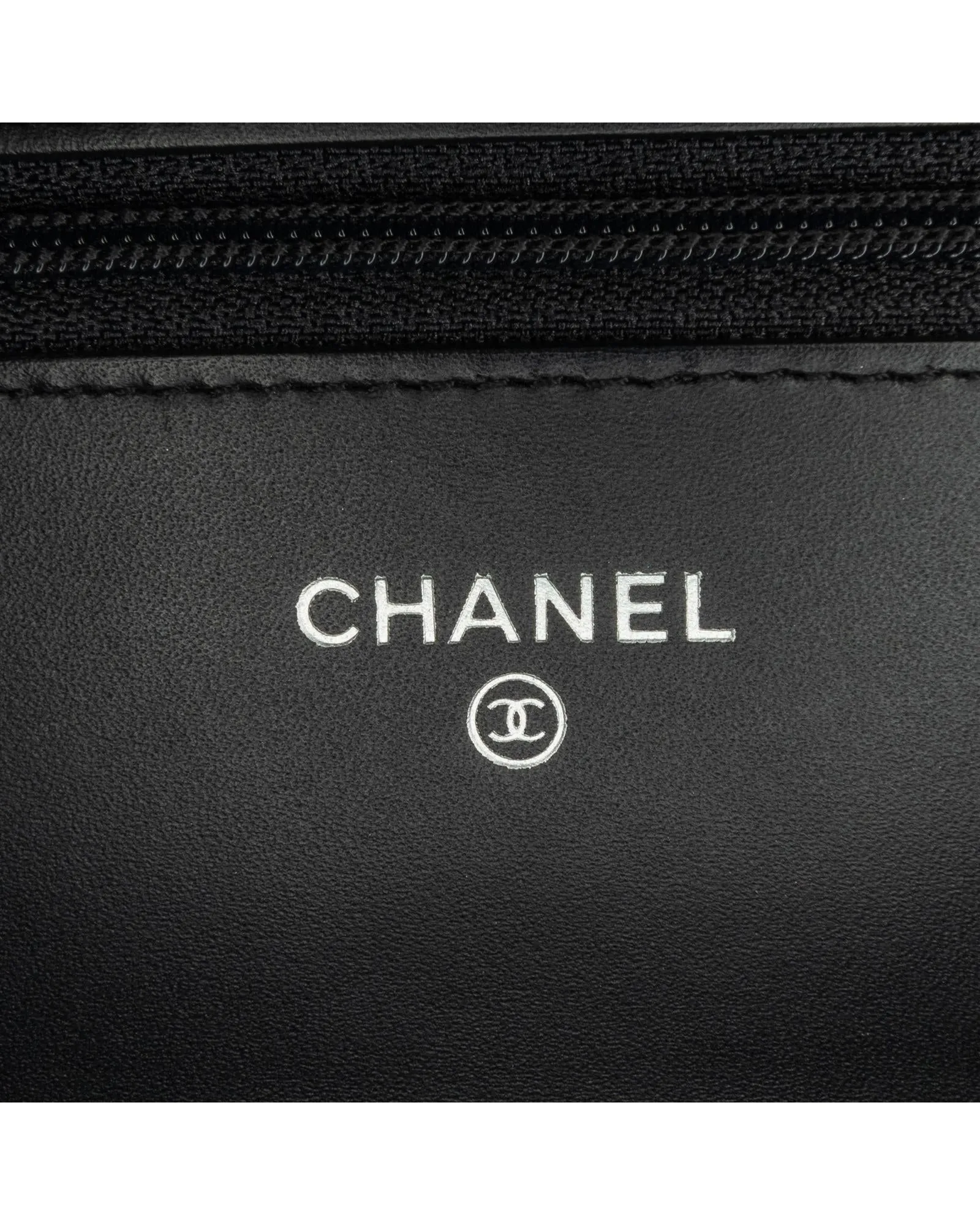 Patent Leather Quilted Wallet on Chain with Twist Lock Closure