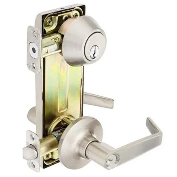 Premium Interconnected Lock – Deadbolt & Lever – Entrance – SC- 26D – 3" Rose -  Grade 2