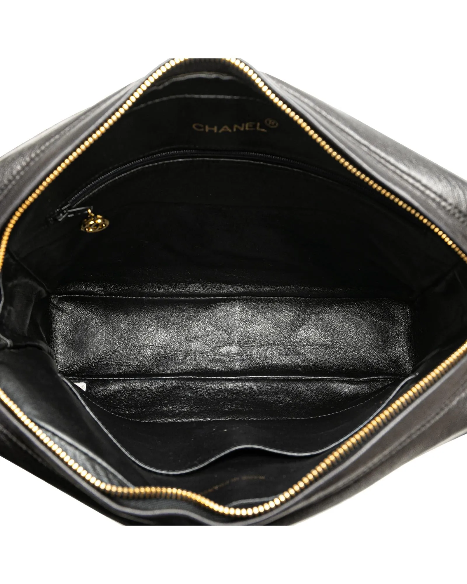 Quilted Lambskin Tassel Camera Bag with Chain Strap