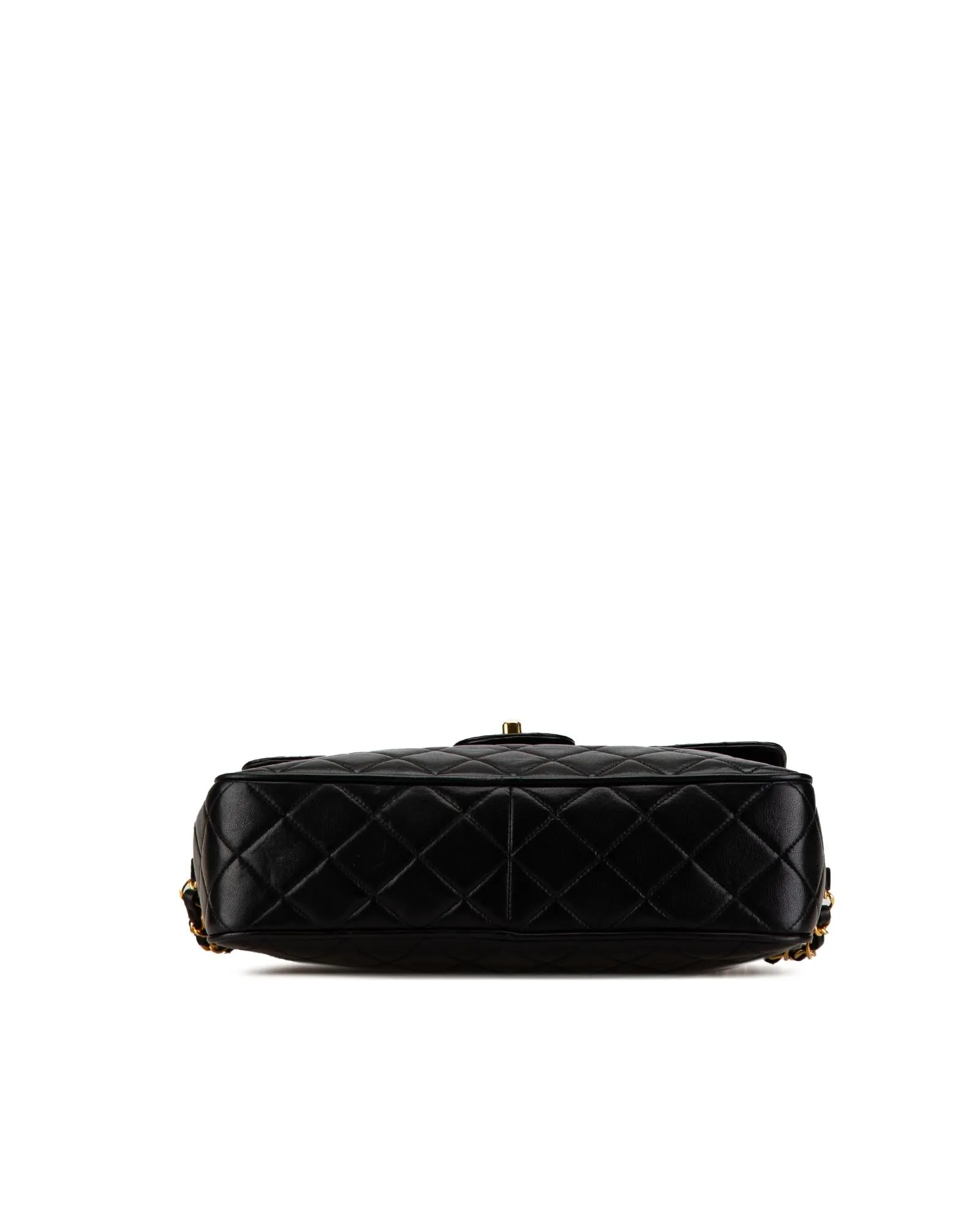 Quilted Lambskin Tassel Camera Bag with Chain Strap