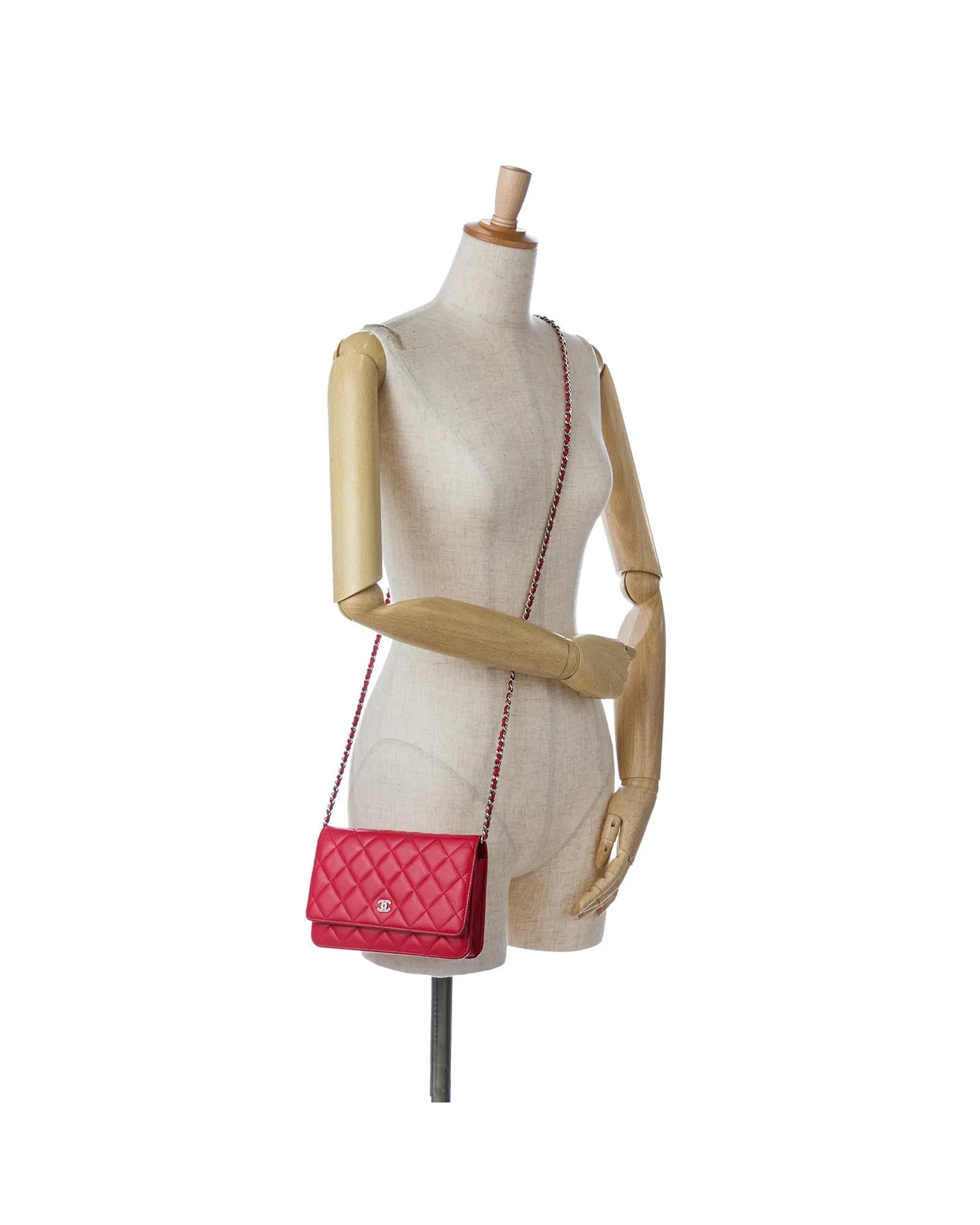 Quilted Lambskin Wallet on Chain