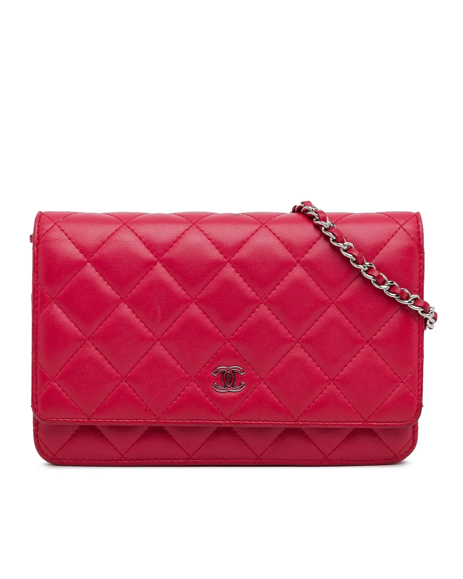 Quilted Lambskin Wallet on Chain