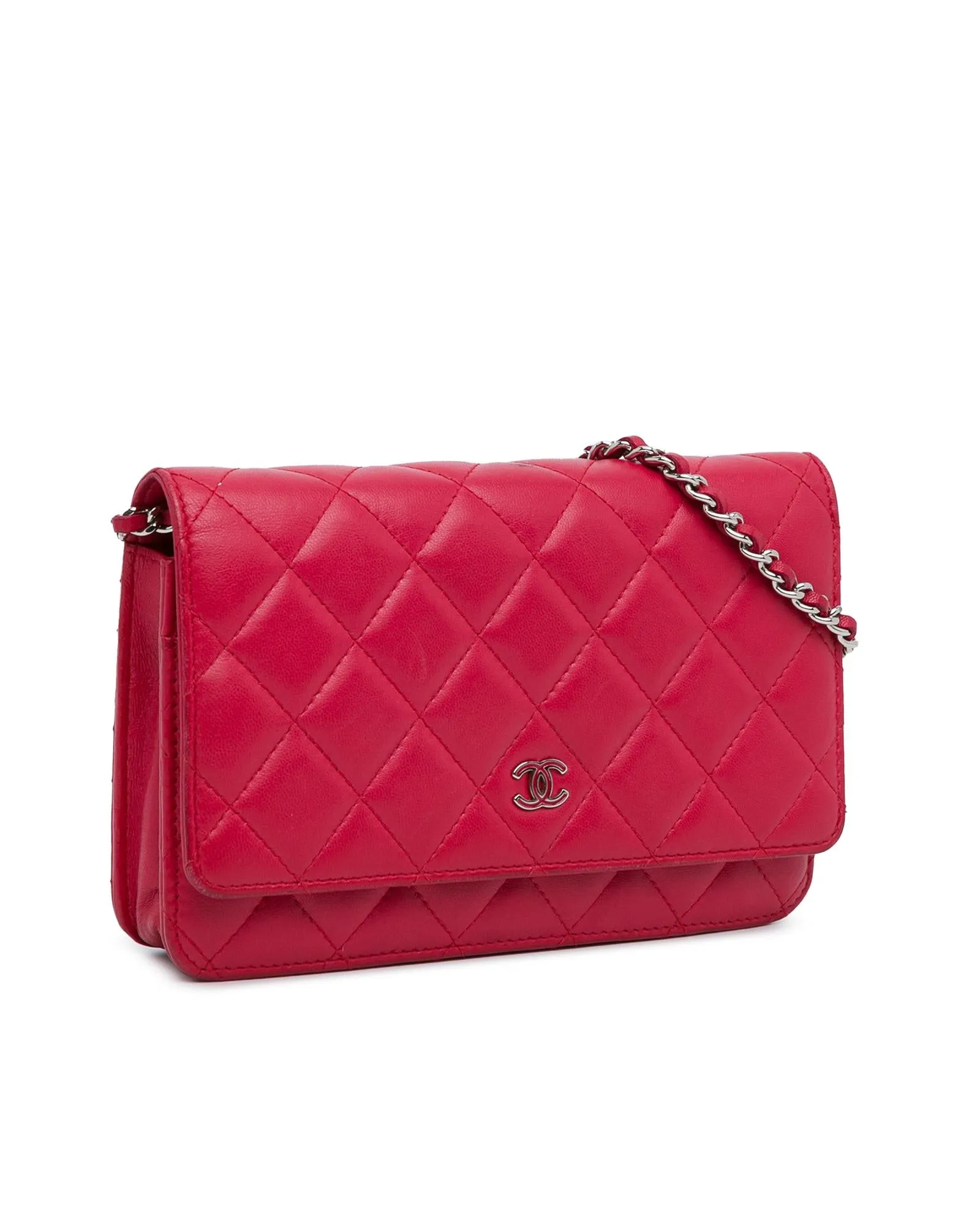 Quilted Lambskin Wallet on Chain