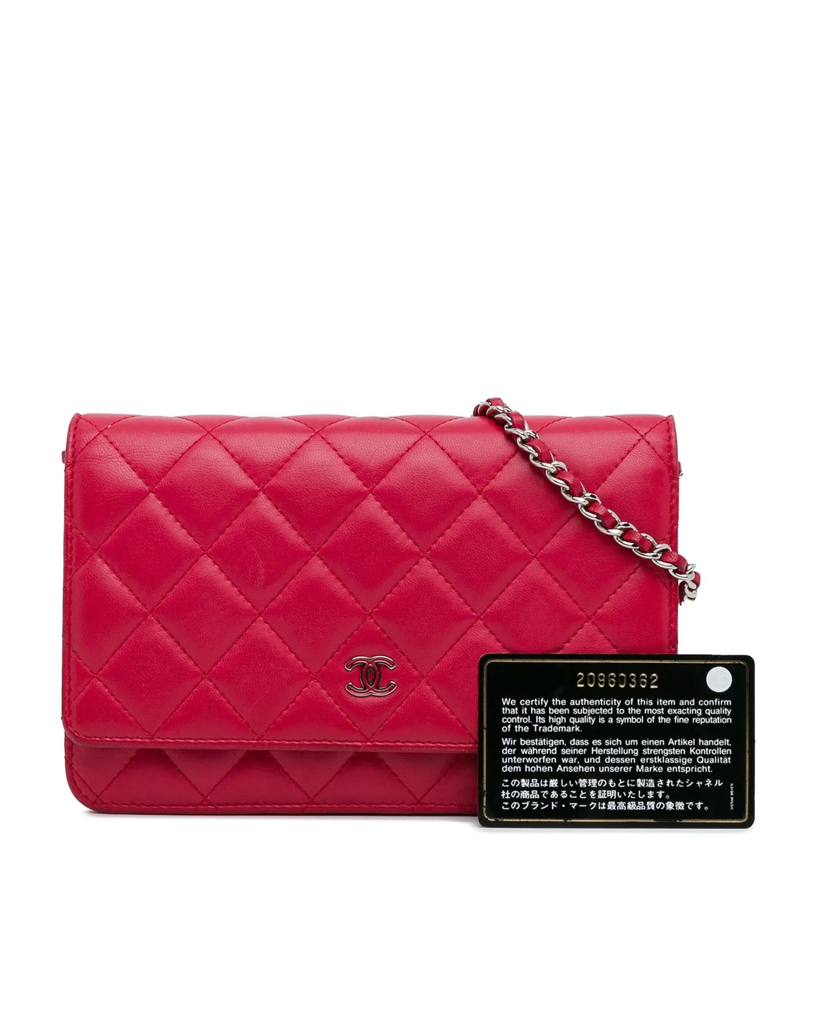 Quilted Lambskin Wallet on Chain