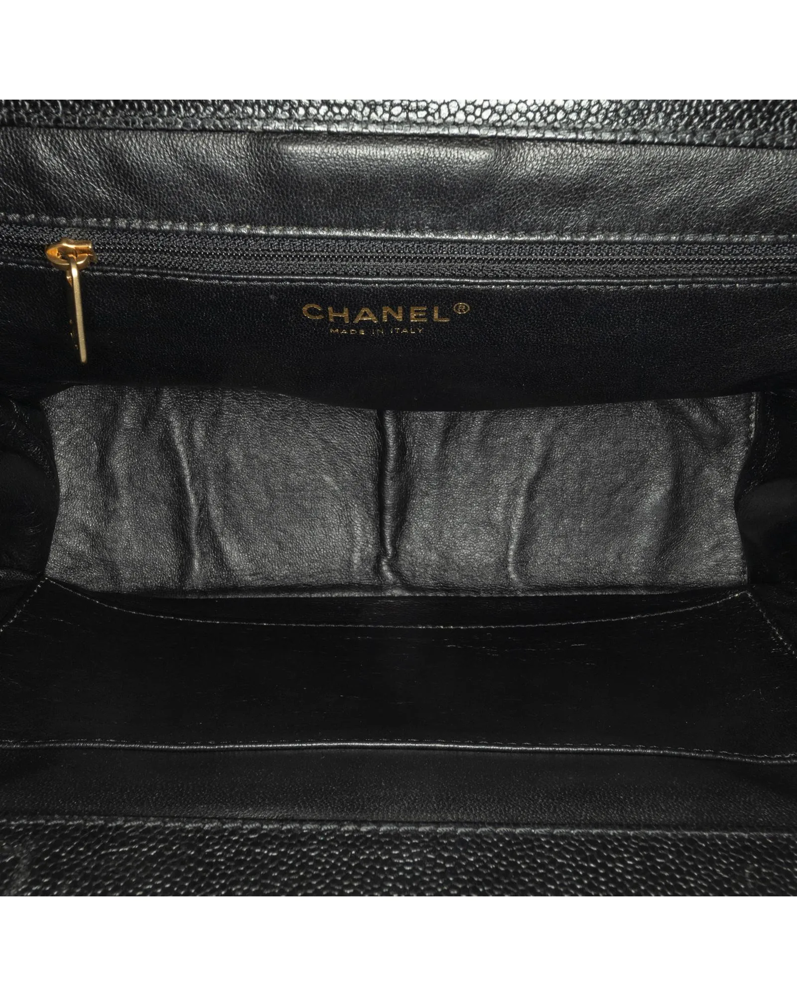 Quilted Leather Wood Chain Shoulder Bag with Exterior Back Pocket