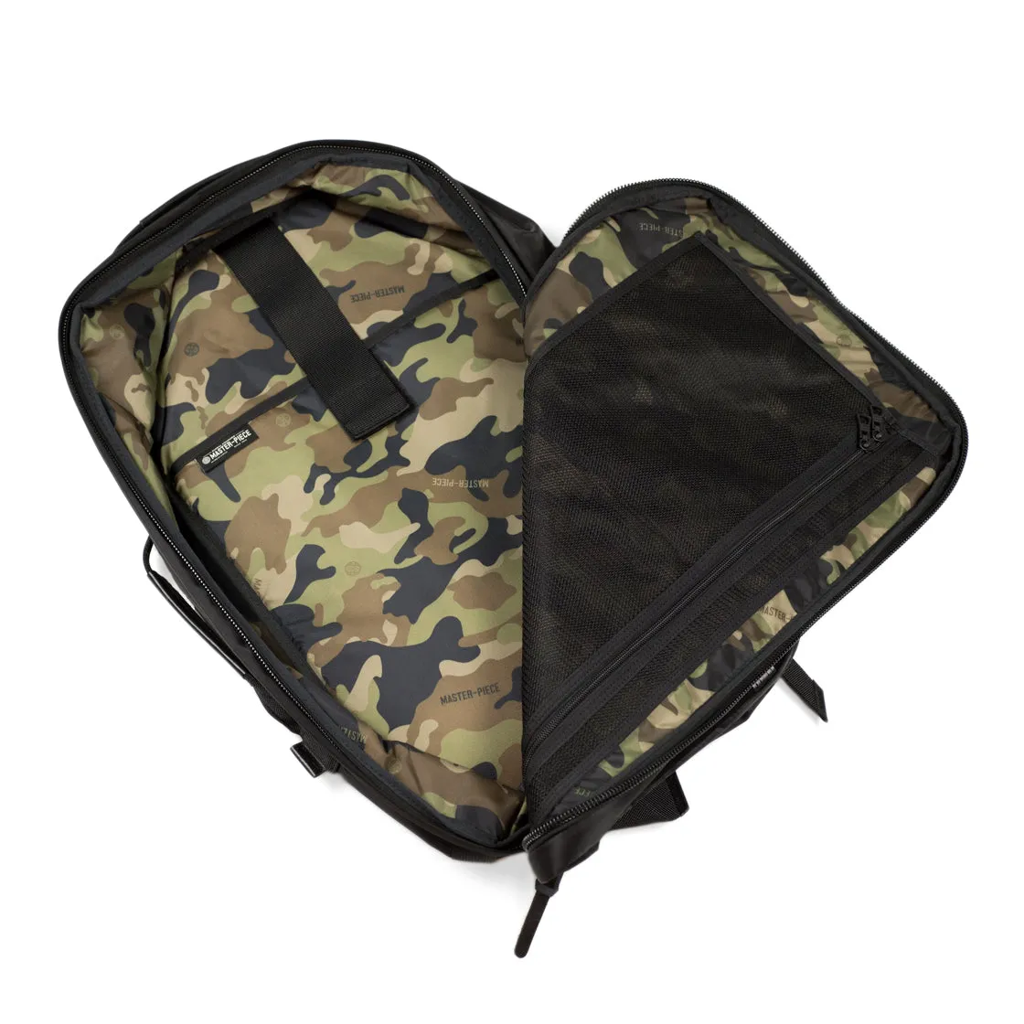 "Potential" backpack / overnighter, black Cordura and leather with all-black hardware