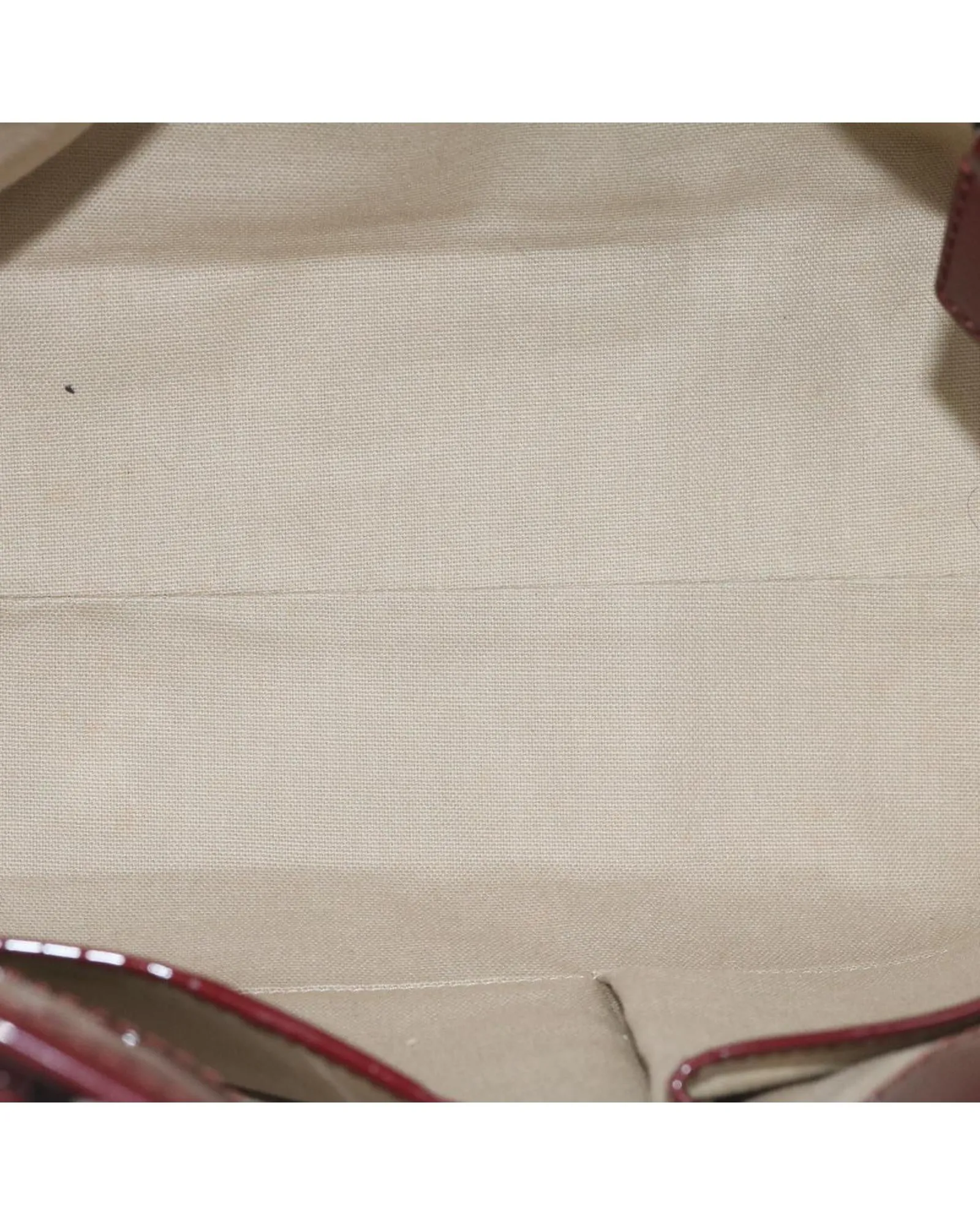 Red PVC Leather Tote Bag with Nova Check Pattern