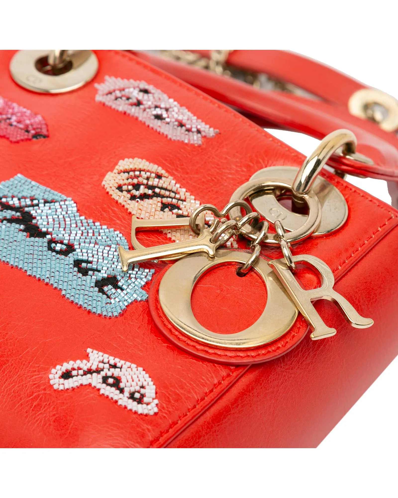 Sequin-Embellished Lady Dior Handbag