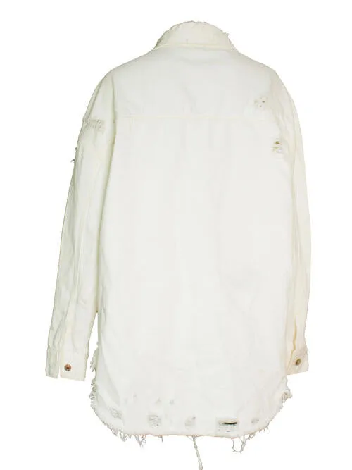 Star Denim Jacket with Pockets