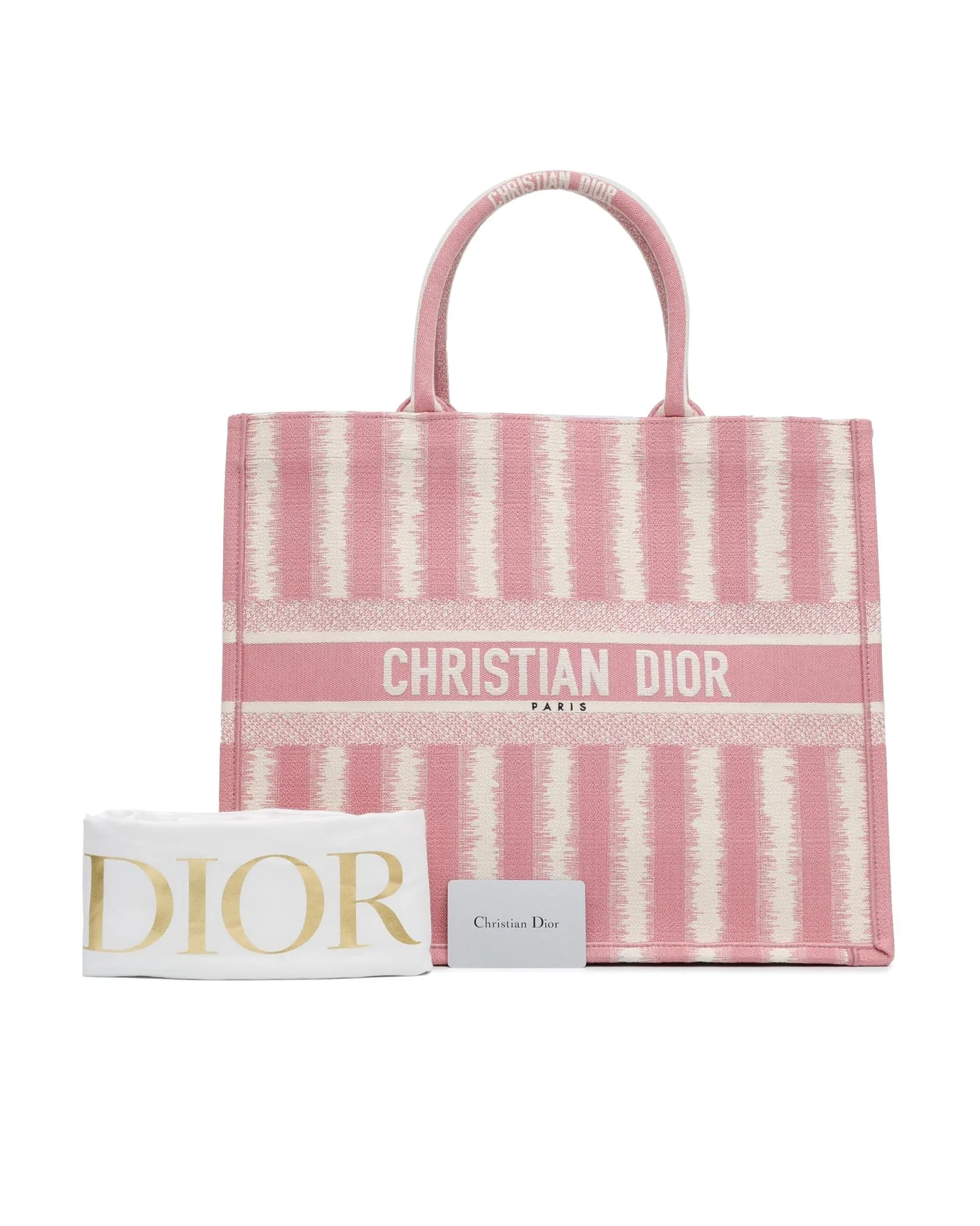 Striped Canvas Book Tote