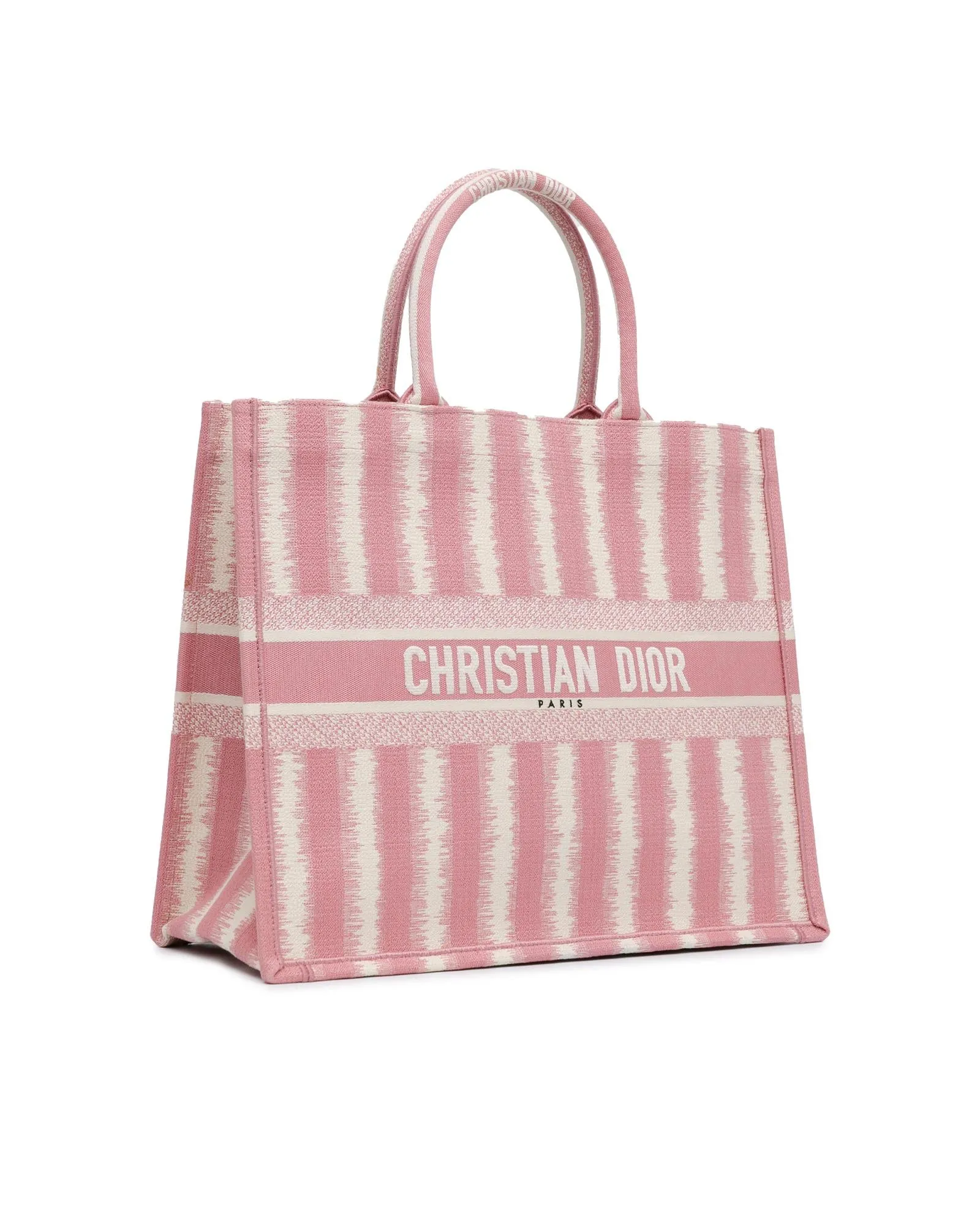 Striped Canvas Book Tote