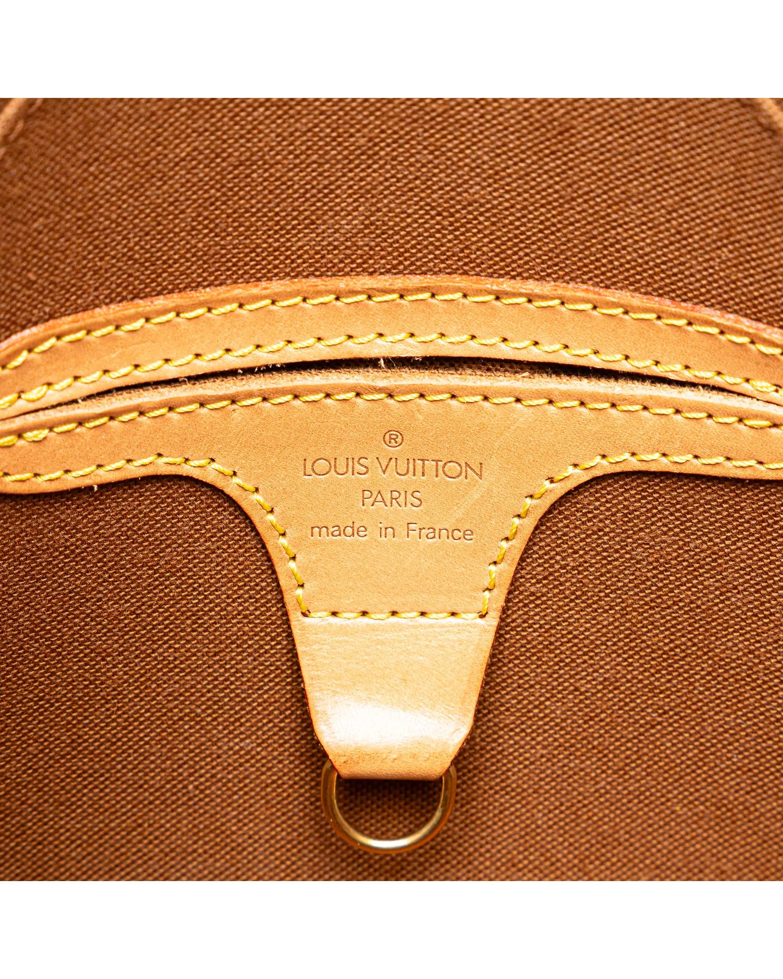 Structured Monogram Canvas Ellipse Handbag