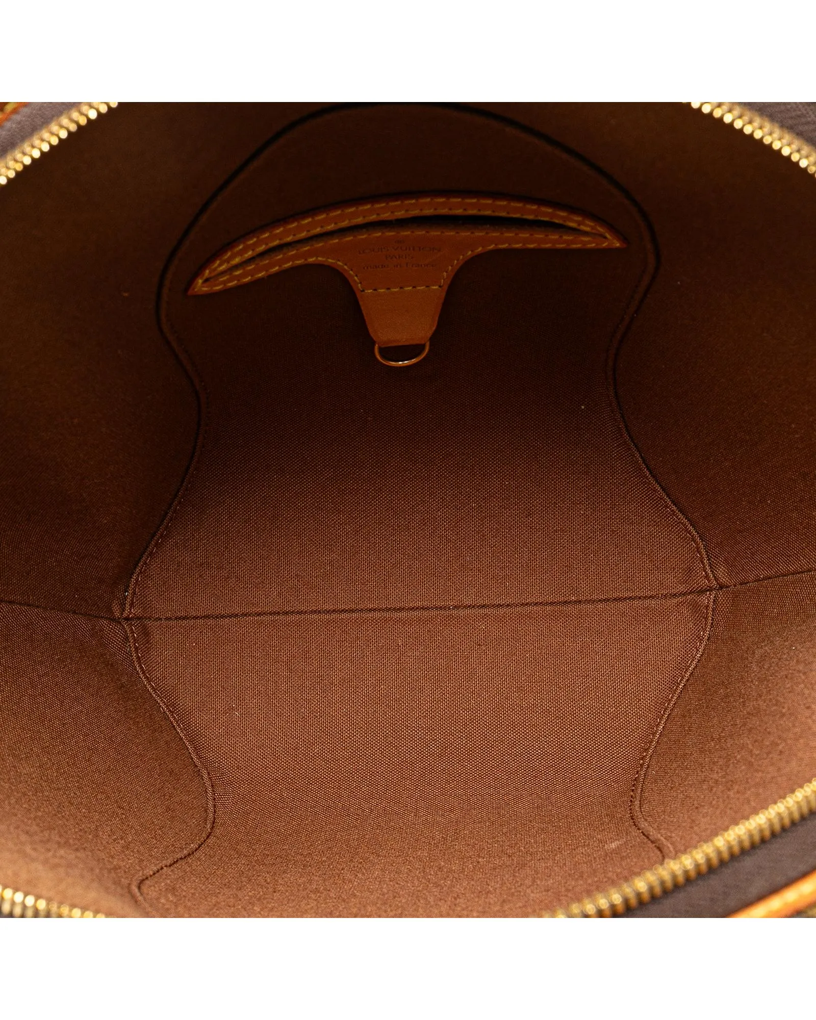 Structured Monogram Canvas Ellipse Handbag