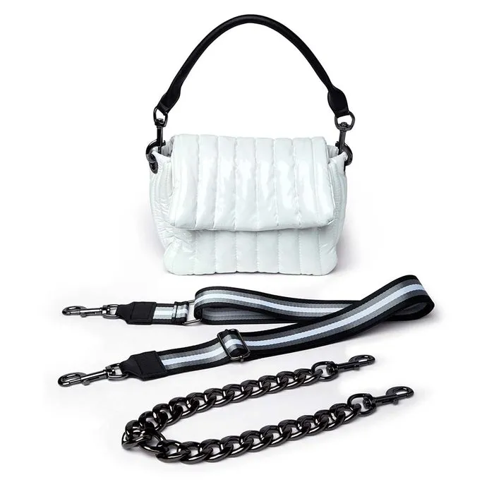 Think Royln - Bar Bag in White Patent