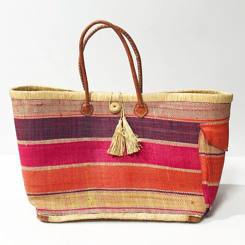 Tote Bag Stripe Tassel