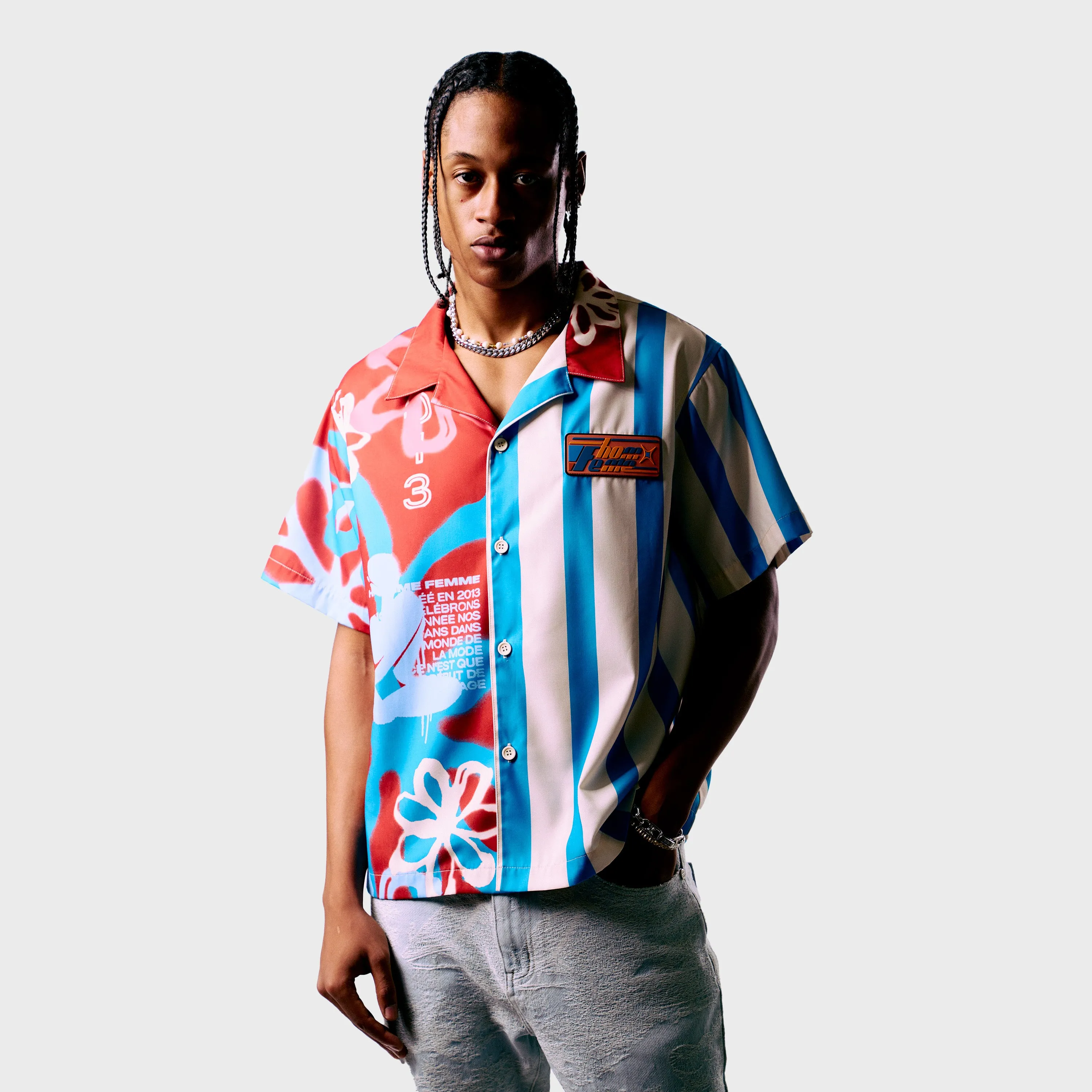 Wynwood Striped Shirt Clay